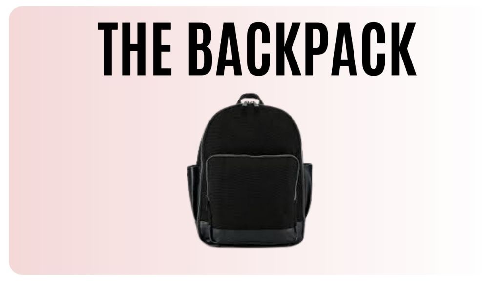 the backpack from Beis in black