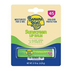 chapstick with SPF is great for your long haul flight, as well as during your trip. 