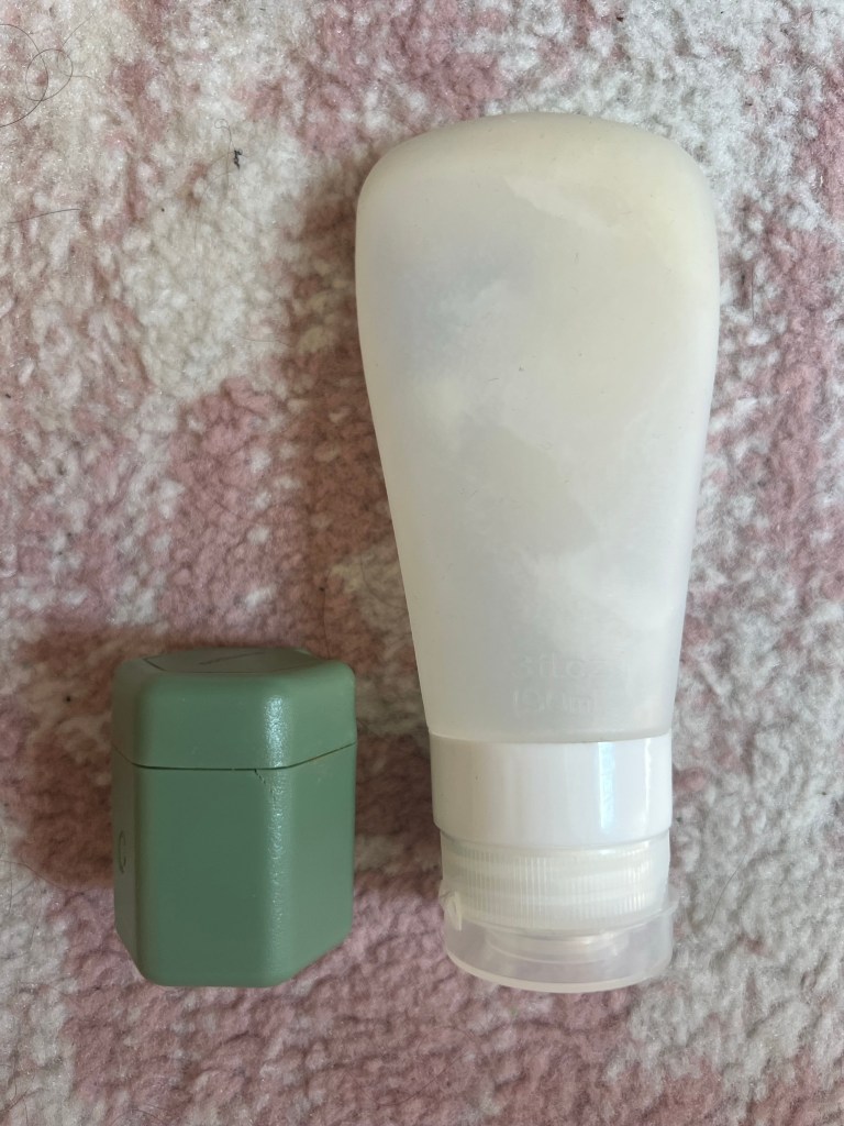 size comparison of cadence capsules vs 3.4 oz silicone liquid containers